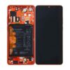 Genuine Huawei P30 Pro LCD Screen & Touch Digitiser With Frame & Battery - 14 Day - Amber Sunrise