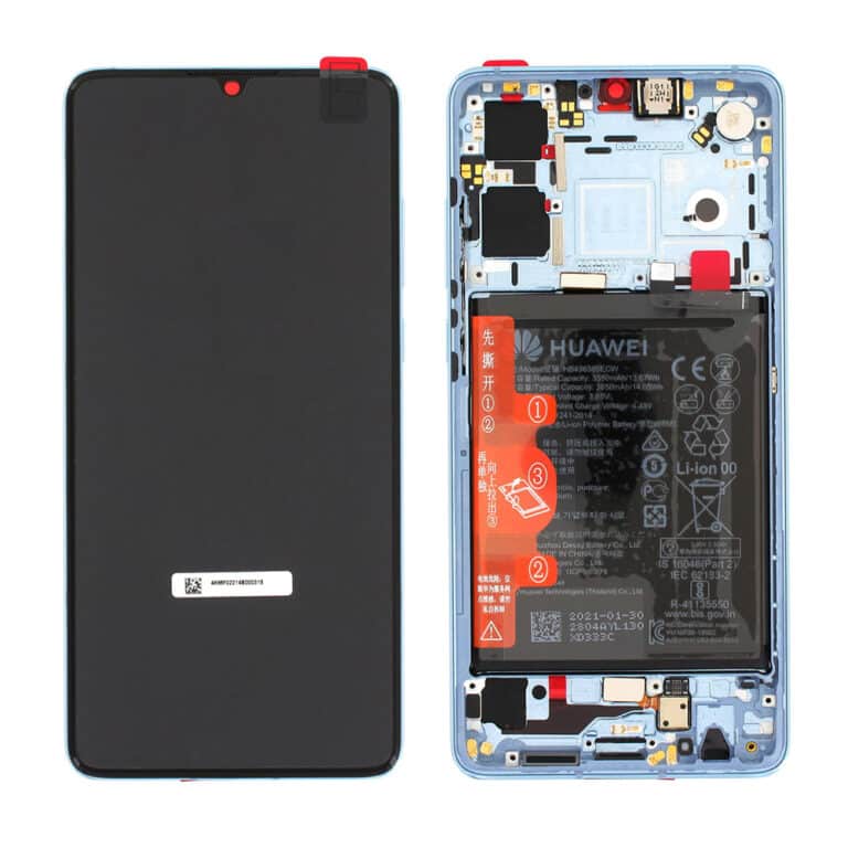 For Huawei P30 Genuine LCD Screen & Touch Digitiser With Frame & Battery - Breathing Crystal - New Version