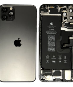 Rear Back Housing With Parts & Battery For iPhone 11 Pro Max – Grey – OEM Pulled