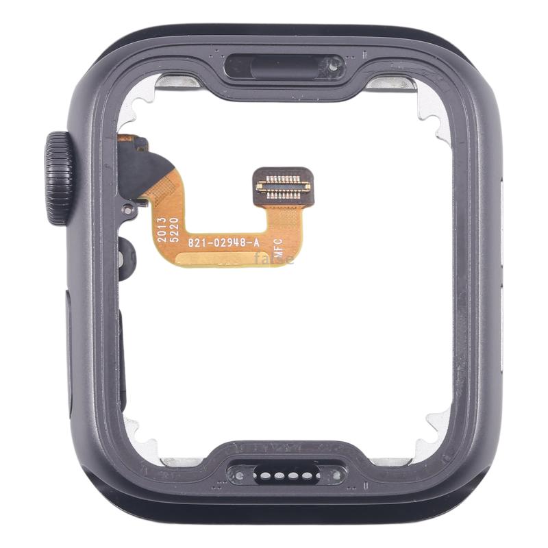 For Apple Watch Series 6 44MM LTE Aluminium Alloy Middle Frame Bezel Plate with Crown Spin Axis Flex Cable(Grey) - Image 3