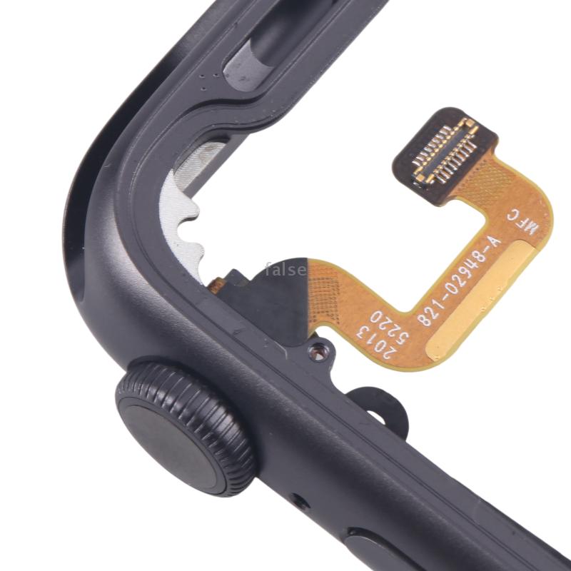 For Apple Watch Series 6 44MM LTE Aluminium Alloy Middle Frame Bezel Plate with Crown Spin Axis Flex Cable(Grey) - Image 6