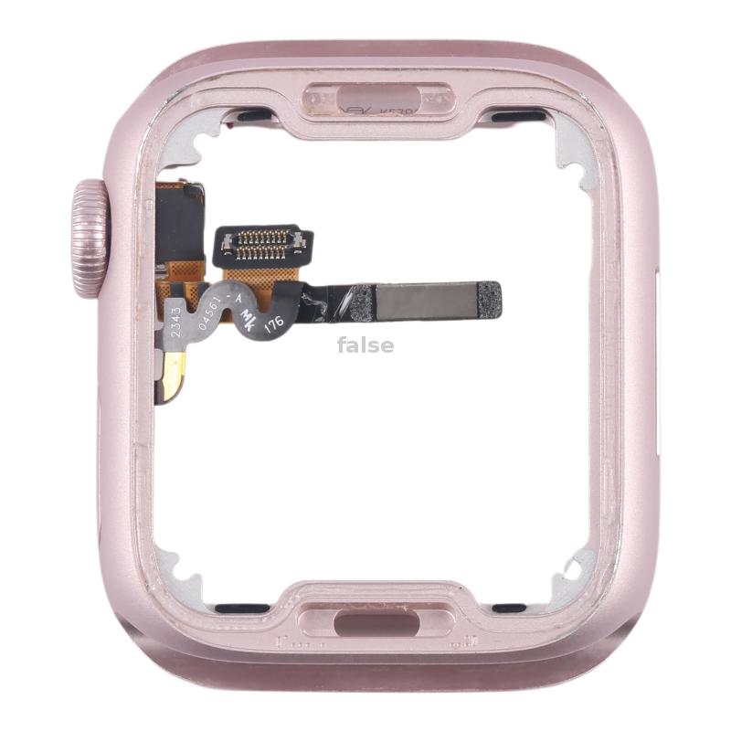 For Apple Watch Series 9 41MM LTE Aluminium Alloy Middle Frame Bezel Plate with Crown Spin Axis Flex Cable(Pink) - Image 3