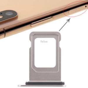Double SIM Card Tray for iPhone XS Max (Double SIM Card)(White)