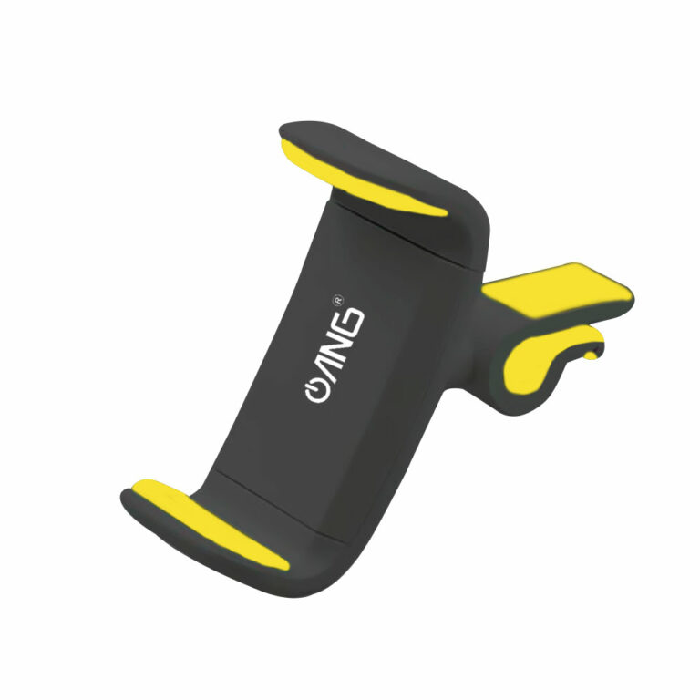 ANG In-Car Magnetic Car Vent Phone Holder - Black & Yellow