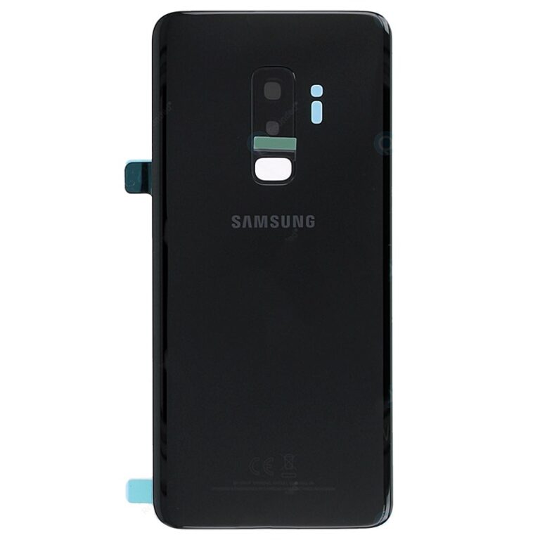 OEM Rear Back Glass / Battery Cover With Camera Lens For Samsung G965 Galaxy S9 Plus - Black