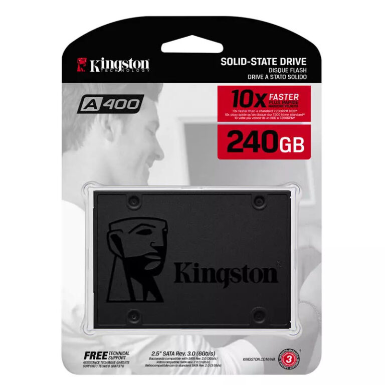 Kingston 240GB A400 2.5" SATA 500MB/s SSD Drive