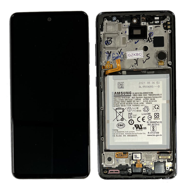 LCD Screen & Touch Digitiser With Frame & Battery For Samsung A526B Galaxy A52 5G - OEM Pulled