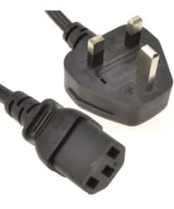 UK Plug to C13 Kettle Power Cable Mains Lead 1 Metre