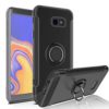 Samsung Galaxy J4 Plus Hybrid Carbon Dual-Layer Armor Case With Magnetic Ring Stand