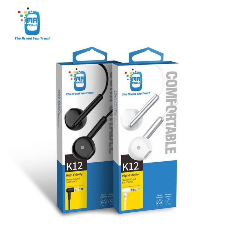 Mr Pixels High-Fidelity Stereo Sound Earphones With Multifunction Remote & Microphone 3.5mm