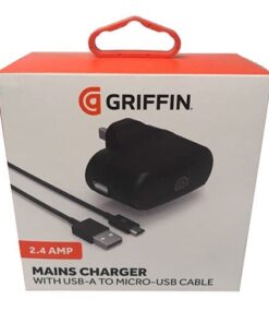 Griffin 2.4 Amp Mains Charger With USB-A To Micro-USB Cable