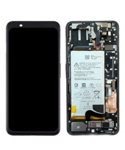 LCD Screen & Touch Digitiser With Frame & Battery For Google Pixel 4 XL – Black – OEM Pulled