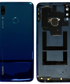 Rear Back Battery Cover With Camera Lens & Finger Sensor For Huawei P Smart 2019 - Blue - OEM Pulled