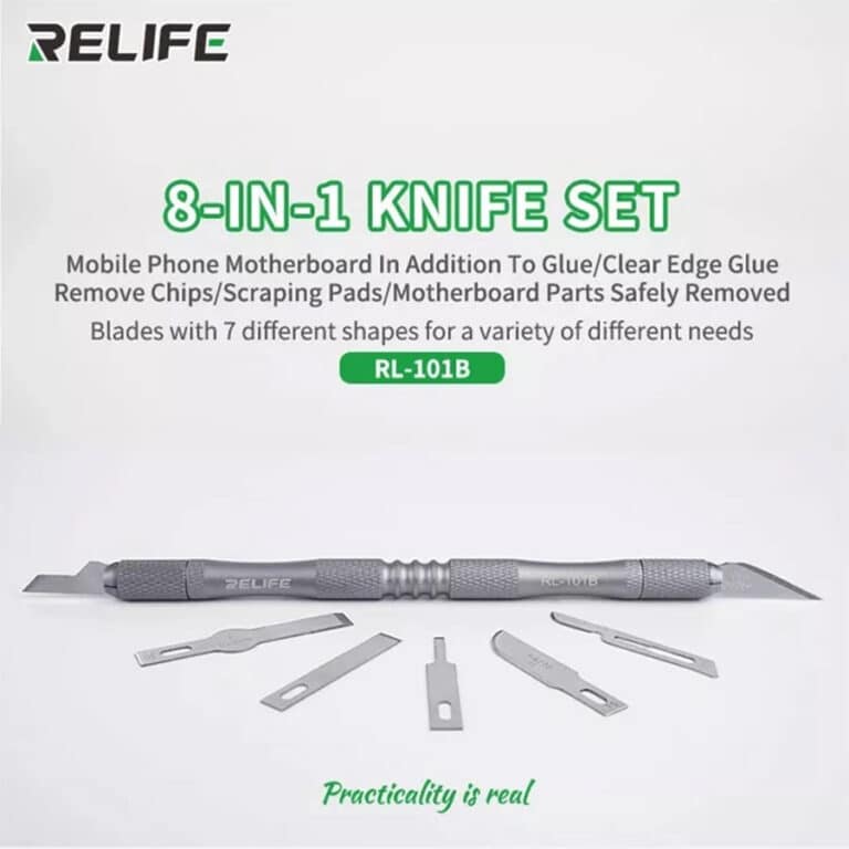 RELIFE RL-101B 8 in 1 Knife Set For Backglass Underfill Removal