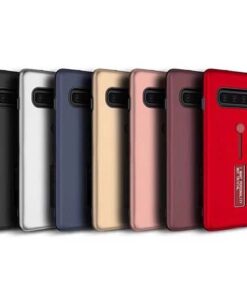 Samsung Galaxy S10 Plus Dual-Layer Shockproof Finger Strap Stand Case