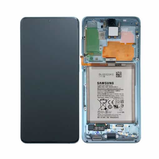 For Samsung G985 Galaxy S20 Plus 5G Genuine LCD Screen Digitiser & Battery - Cloud Blue