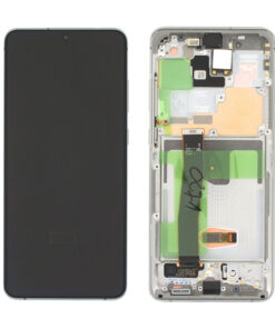 Genuine Samsung G988B Galaxy S20 Ultra 5G LCD Screen & Touch Digitiser - White (No Front Cam)