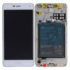 Genuine Huawei Y6 2017 LCD Screen & Touch Digitiser With Frame & Battery - White